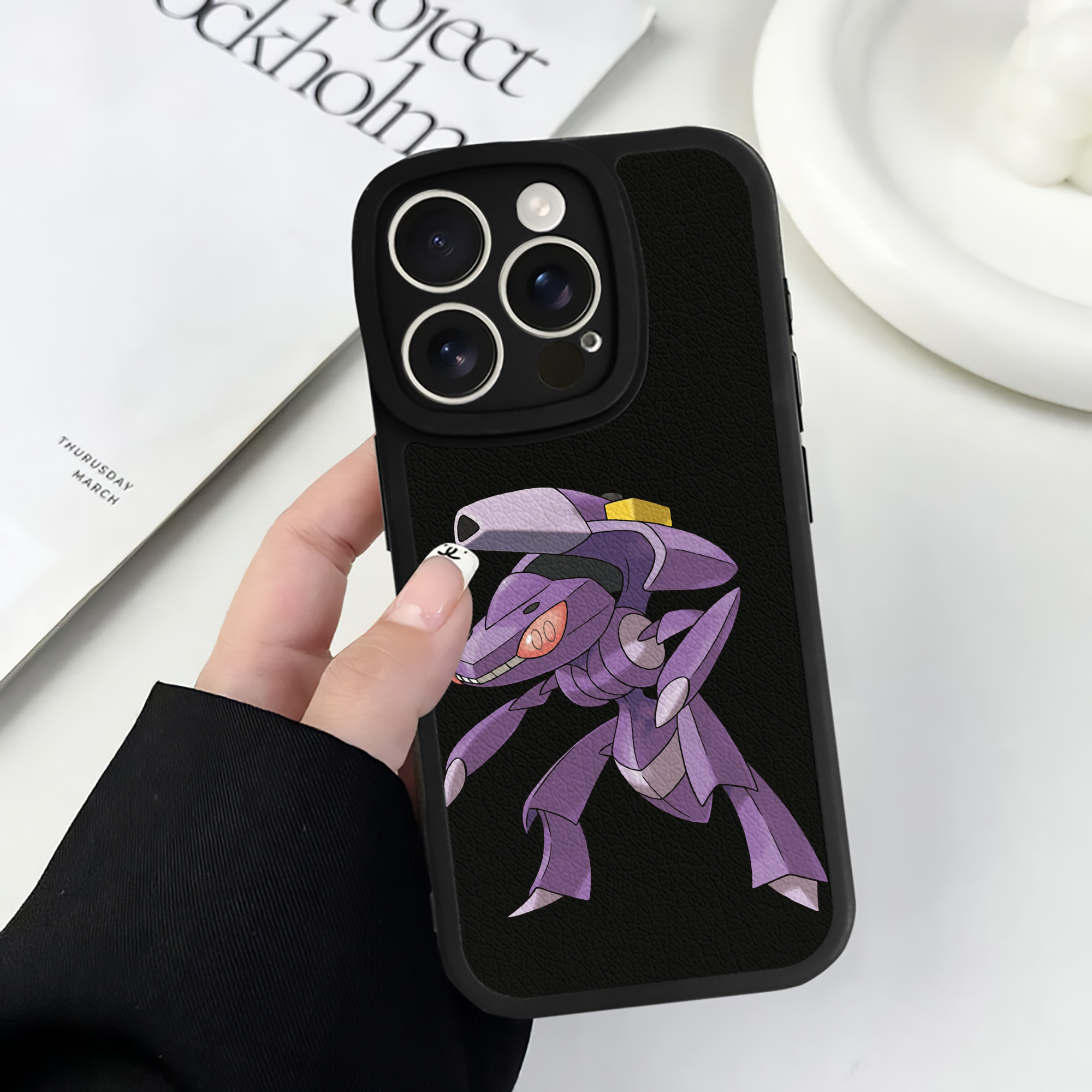 （画像用） ポケットモンスター Pokémon 【iPhone 16シリーズ対応】シリコンスマホケース（レザー調） 材質：シリコン
